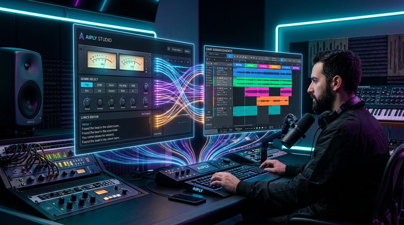 Aiply Studio PC Edition DAW VST Bridge Workflow